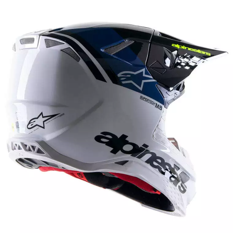 Alpinestars Supertech M8 Radium 2 Helmet - Blue/White/Black - M 7 Alpinestars Supertech M8 Radium 2 Helmet - Blue/White/Black - M - Image 5