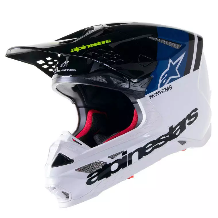 Alpinestars Supertech M8 Radium 2 Helmet - Blue/White/Black - M 3 Alpinestars Supertech M8 Radium 2 Helmet - Blue/White/Black - M