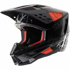 Alpinestars SM-5 Rover Grey Red Camo Helmet - Unisex - Medium