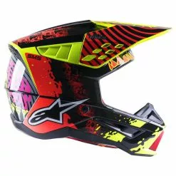 Alpinestars SM5 Solar Flare Helmet - Black/Red/Yellow - M 11 Alpinestars SM5 Solar Flare Helmet - Black/Red/Yellow - M -Outlet Helmets Store AS8305722135562 p 2