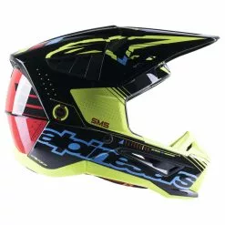 Alpinestars SM5 Action Helmet - Black/Cyan/Yellow - S -Outlet Helmets Store AS8306022175762 p 2
