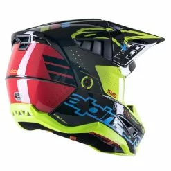 Alpinestars SM5 Action Helmet - Black/Cyan/Yellow - S -Outlet Helmets Store AS8306022175762 p 4