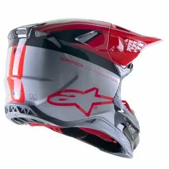 Alpinestars Limited Edition Supertech M10 Acumen Helmet - Fluro Red/Black/Silver - S -Outlet Helmets Store AS8307323331956 p 3