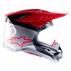 Alpinestars Limited Edition Supertech M10 Acumen Helmet - Fluro Red/Black/Silver - S -Outlet Helmets Store AS8307323331956 p 4