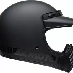 Bell Moto-3 Classic Matte Gloss Black Helmet - Unisex - Small - Adult - Black