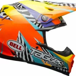 Bell Moto-9 MIPS Tagger Breakout Helmet - Orange/Yellow - L
