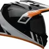 Bell MX-9 Adventure MIPS Dash Black White Orange Helmet -Outlet Helmets Store BE7110298