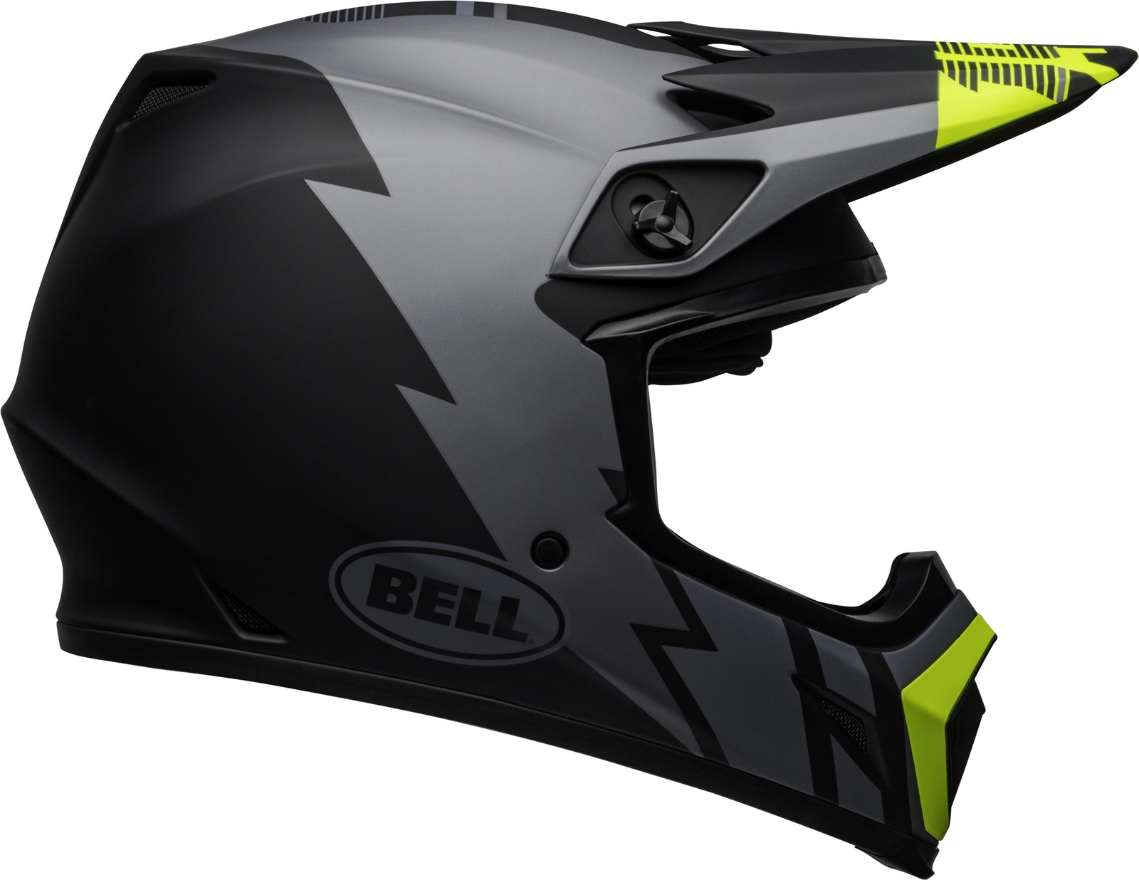Bell MX-9 MIPS Strike Helmet - Matte Grey/Black/Yellow - XL 3 Bell MX-9 MIPS Strike Helmet - Matte Grey/Black/Yellow - XL