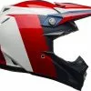 Bell Moto-9 Flex Division White Blue Red Helmet - Unisex - Small - Adult - White/Blue/Red -Outlet Helmets Store BE7111308