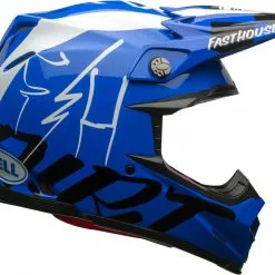 Bell Moto-9 Flex Fasthouse DITD Helmet - Blue/White - L