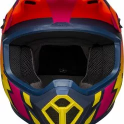 Bell MX-9 MIPS Strike Matte Blue Orange Pink Helmet - Unisex - Medium - Adult - Blue/Orange/Pink -Outlet Helmets Store BE7122538 2