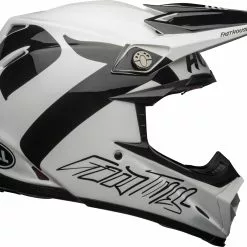 Bell Moto-9 Flex Fasthouse Newhall White Black Helmet - Unisex - Medium - Adult - White/Black