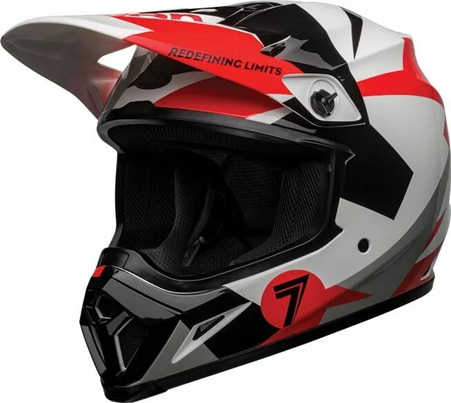 Bell MX-9 MIPS SE Seven Battleship Helmet - Black/White/Red - M 4 Bell MX-9 MIPS SE Seven Battleship Helmet - Black/White/Red - M - Image 2