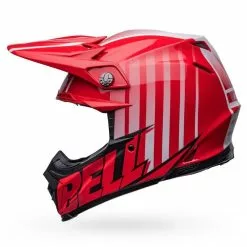 Bell Moto-9S Flex Sprint Red Black Helmet - Unisex - Medium - Adult - Red/Black -Outlet Helmets Store BE7136155 4