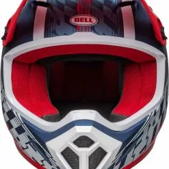 Bell 2023 MX-9 MIPS Offset Matte Metal Blue White Helmet -Outlet Helmets Store BE7136341 2
