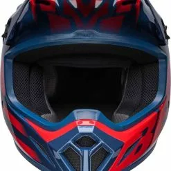 Bell 2022 MX-9 MIPS Disrupt True Blue Red Helmet -Outlet Helmets Store BE7136352 2