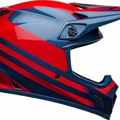 Bell 2022 MX-9 MIPS Disrupt True Blue Red Helmet