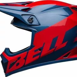 Bell 2022 MX-9 MIPS Disrupt True Blue Red Helmet -Outlet Helmets Store BE7136352 4