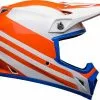 Bell 2023 MX-9 MIPS Disrupt White Orange Helmet -Outlet Helmets Store BE7136369