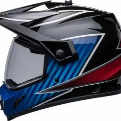 Bell 2023 MX-9 Adventure MIPS Dalton Black Blue Helmet -Outlet Helmets Store BE7136379 4
