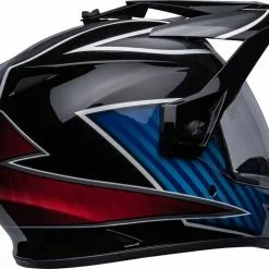 Bell 2023 MX-9 Adventure MIPS Dalton Black Blue Helmet -Outlet Helmets Store BE7136379 7