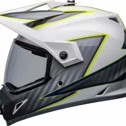 Bell 2023 MX-9 Adventure MIPS Dalton White Hi-Viz Yellow Helmet -Outlet Helmets Store BE7136415 P 1