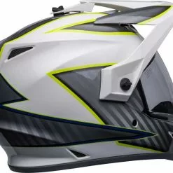 Bell 2023 MX-9 Adventure MIPS Dalton White Hi-Viz Yellow Helmet -Outlet Helmets Store BE7136415 P 4