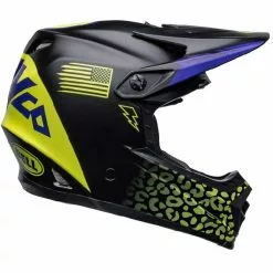 Bell Youth Moto-9 MIPS Slayco Matte Black Hi-Viz Yellow Helmet - Unisex - Large/X-Large - Youth - Black/Yellow