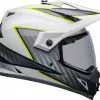 Bell 2023 MX-9 Adventure MIPS Dalton White Hi-Viz Yellow Helmet -Outlet Helmets Store BE7136729