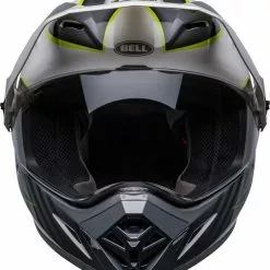 Bell 2023 MX-9 Adventure MIPS Dalton White Hi-Viz Yellow Helmet -Outlet Helmets Store BE7136729 2