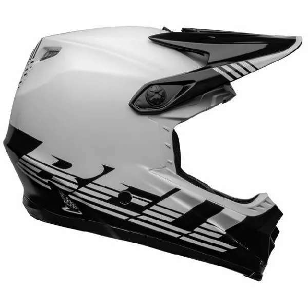Bell Youth Moto-9 MIPS Louver Black White Helmet 3 Bell Youth Moto-9 MIPS Louver Black White Helmet