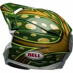 Bell Moto-10 Spherical McGrath Helmet - Gold/Green - M -Outlet Helmets Store BE7144740 3