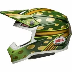 Bell Moto-10 Spherical McGrath Helmet - Gold/Green - M -Outlet Helmets Store BE7144740 4