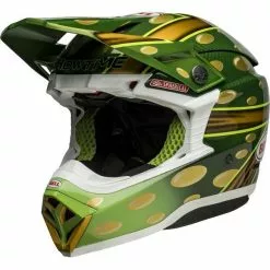 Bell Moto-10 Spherical McGrath Helmet - Gold/Green - M -Outlet Helmets Store BE7144740 7
