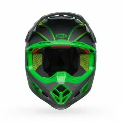 Bell Moto-9S Flex Gloss Helmet - Grey/Green - S -Outlet Helmets Store BE7148430 p