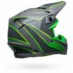 Bell Moto-9S Flex Gloss Helmet - Grey/Green - S -Outlet Helmets Store BE7148430 p 5
