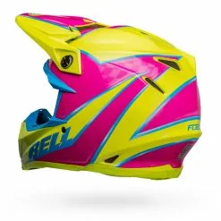 Bell Moto-9S Flex Sprite Helmet - Yellow/Pink - S -Outlet Helmets Store BE714847 p 4