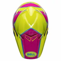 Bell Moto-9S Flex Sprite Helmet - Yellow/Pink - S -Outlet Helmets Store BE714847 p 6