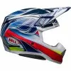 Bell Moto-10 Spherical Tomac Replica Helmet - Blue/White/Red - M -Outlet Helmets Store BE7148546