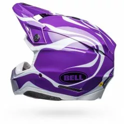 Bell Moto-10 Spherical Slayco Gloss Helmet - Purple/White - M -Outlet Helmets Store BE7148569 p 5