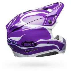 Bell Moto-10 Spherical Slayco Gloss Helmet - Purple/White - M -Outlet Helmets Store BE7148569 p 7