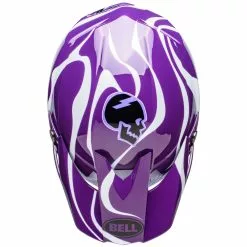 Bell Moto-10 Spherical Slayco Gloss Helmet - Purple/White - M -Outlet Helmets Store BE7148569 p 8