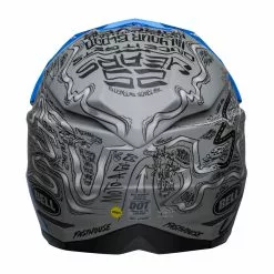 Bell 23 Moto-10 Fasthouse DITD Helmet - Blue/Grey - M -Outlet Helmets Store BE7148857 2
