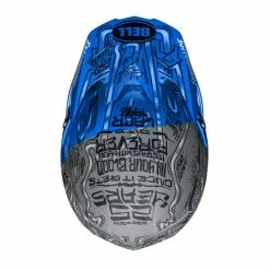 Bell 23 Moto-10 Fasthouse DITD Helmet - Blue/Grey - M -Outlet Helmets Store BE7148857 3