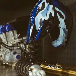 Bell Moto-10 Spherical Ferrandis Mechant Helmet - Matte/Gloss Dark Blue/Light Blue - S -Outlet Helmets Store BE7150242 p 10