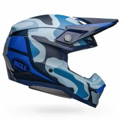 Bell Moto-10 Spherical Ferrandis Mechant Helmet - Matte/Gloss Dark Blue/Light Blue - S