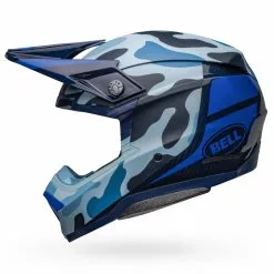 Bell Moto-10 Spherical Ferrandis Mechant Helmet - Matte/Gloss Dark Blue/Light Blue - S -Outlet Helmets Store BE7150242 p 4