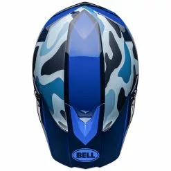 Bell Moto-10 Spherical Ferrandis Mechant Helmet - Matte/Gloss Dark Blue/Light Blue - S -Outlet Helmets Store BE7150242 p 7