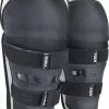 Fox 2022 Peewee Titan Black Silver Knee/Shin Guard -Outlet Helmets Store FO08037464OS