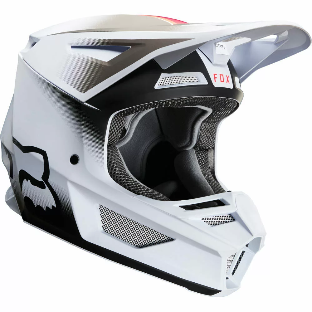 Fox V2 Vlar White Helmet - Unisex - X-Large 3 Fox V2 Vlar White Helmet - Unisex - X-Large